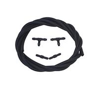 KASturbo Universal Windscreen Washer Hose Kit with 4 Hose Connectors 2 Meters Washer Pipe to Connect Car Water Pump and Nozzles