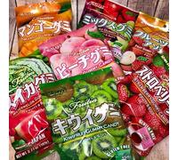 Kasugai Real Fruit Juice Gummy Candy-4 packs customized taste | Japanese soft & chewy gummy candy | Choose your flavours