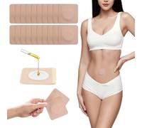KASURE 120 Pcs Castor Oil Pack Wrap for Belly Button, Anti-Leakage Patches Kit, Self-Adhesive Blisters Pads, for Foot, Abdomen(Oil Not Included)