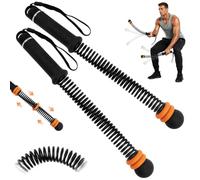 KASURE 2 PCS Weighted Cordless Battle Ropes - Adjustable Resistance and Portable Ropeless Battle Ropes with Non Slip Handle - Low-Noise Exercise Rope for Instant Effective Workouts Anytime