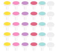 KASURE 30 Pcs Baby Nail File Pads,Nail Trimmer Replacement Pads,Nails Grinding Polishing Head,Easy to Use and Clean Essential for Standard Electric Nail File Baby to Newborn Infant Toddler (6 Colour)