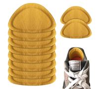 KASURE 5 Pair Heel Cushion Pads, Heel Grips Liner Cushions Protectors, Self-Adhesive Heel Grips Shoe Pads, Reusable Heel Guards Liners for Shoes Too Big, Prevent Blisters, Heel Repair (Yellow)