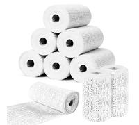 KASURE 8 x Plaster of Paris Bandage, 7.5cm x 2.7m Plaster Bandages Rolls Cast, Skin Friendly Plaster Gauze Bandage for Modelling, Art & Craft Projects, Scenery, Mask Moulds
