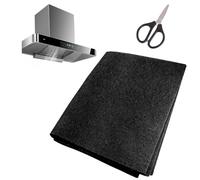 KASURE Carbon Cooker Hood Filter, 57x47cm Cut to Size Universal Charcoal Vent Filters, High Absorption Extractor Fan Filters, Carbon Filter for Kitchen ExtractorFan Collects Grease
