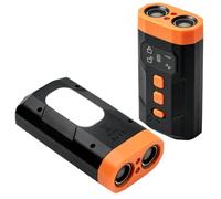 KASURE Ultrasonic Dog Repeller with LED Flashlight, Rechargeable Dog Barking Deterrent Device with Type-C Charging, Dual Head Dog Chaser with Strobe Light for Hiking, Running & Outdoor Safety