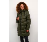 KAsusanne Hooded Zipper Puffer Coat Plain Kaffe Green 14