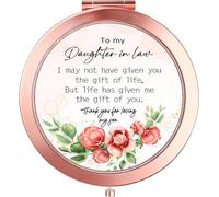 Kasuwow Daughter-in-Law Gifts: Compact Mirror for Daughter-in-Law, Birthday & Wedding Gift