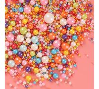 Kasvan Mixed Pearl Sugar Sprinkles - Edible Candy Pearls 130g/4.58 Oz , Mix Size , Baking Cake Decorations , Ice Cream Toppings and Cookie Decorating , Wedding Party Chirstmas Supplies