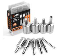 KATA 10PCS Diamond Drill Bit Set for Glass, Tile, Ceramic, Marble, Granite