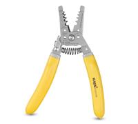 KATA 7 Inch Multi-purpose Electric Tool - Wire Stripper, Cutter, Crimper Plier for 4-10 AWG Solid and 6-12 AWG Stranded Wire, Yellow