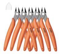 KATA Mini Flush Cutters, 5-Inch Wire Cutters Plier for Jewelry & DIY Crafts | 5PC Small Flush Cutter for Jewelry Making, Model Kits, 3D Printing, DIY Crafts, Zip Ties, Electronics and Soft Wire Trimming