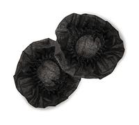 Katai 125 Pack Disposable Microphone Cover in Black - Non-Woven Protective Windscreen Handheld Mic Cap for Recording Room, KTV, News Gathering and Karaoke