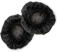 Katai - 125 Pack Disposable Microphone Covers in Black - Non-Woven Mic Foam Windscreen Sleeves for Karaoke, Events, KTV & News Broadcasting