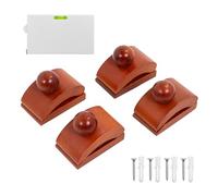 Katai - Quilt Clamps - Set of 4, Small, Wood, Wall Mount Hangers for Rug, Tapestry - Complete with Screws and Tape Measure