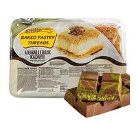 Kataifi Pastry for Dubai Chocolate, Baked Crispy Crunchy Kadayif Shredded Fillo Dough, Ready to Use (200 G, Baked)