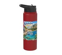 Katakolon Olympia Greece European Coast Stainless Steel Insulated Water Bottle