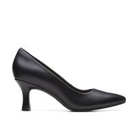 Clarks Women's Kataleyna Gem Pump, Black Leather, 8 UK