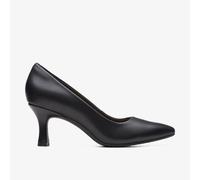 Clarks Women's Kataleyna Gem Pump, Black Black Leather, 3.5 UK