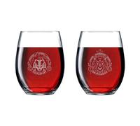 Katalyst Harry Potter Stemless Wine Glasses Gryffindor and Hufflepuff 17 Oz - 2 Pack