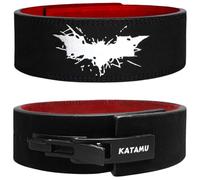 Katamu USPA & IPL Approved Premium Lever Belt - 10mm and 13mm Leather, Vengeance, X-Large - 13mm