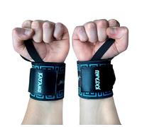 Katamu Zeus Wrist Wraps 18" Professional Grade Wrist Support for Weightlifting, Powerlifting & Bodybuilding - Best Wrist Wraps for Bench Press & Shoulder Press with Robust Thumb Loop