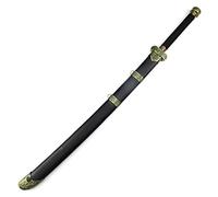 katana， black gold ancient sword, COS collection, anime weapon props swords, kendo martial arts training