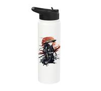 Katana Frog Samurai Frog Toad Stainless Steel Insulated Water Bottle