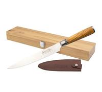 Katana Saya Olive Wood 20cm Carving Knife, Japanese 67-Layer VG-10 Damascus Stainless Steel, Natural Olive Wood Handle, Kitchen Knife