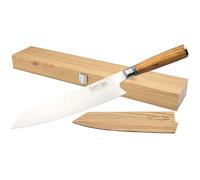 Katana Saya Olive Wood 24cm Kiritsuke Knife, Japanese 67-Layer VG-10 Damascus Stainless Steel, Natural Olive Wood Handle, Kitchen Knife