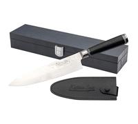 Katana Saya Pakkawood 20cm Chef's Knife, Japanese 67-Layer VG-10 Damascus Stainless Steel, Kitchen Knife, Black Pakkawood Handle, Japanese Style
