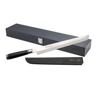 Katana Saya Pakkawood 27cm Tako Sashimi Knife, Japanese 67-Layer VG-10 Damascus Stainless Steel, Black Pakkawood Handle, Japanese Style Kitchen Knife