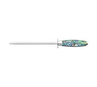 Katana Saya Pearl 20cm Diamond Knife Sharpening Rod, Acrylic Handle with Abalone Pattern, Knife Sharpener