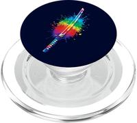 Katana Splash Art - Japanese Sabres Design Samurai Art PopSockets PopGrip for MagSafe