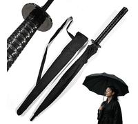 Katana Umbrella - Samurai Sword Inspired Design | Heavy Duty Umbrella with Long Handle Storm Resistant Steel Frame Samurai Sword | Stylish Accessory & Gift Idea