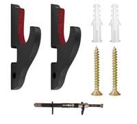 Katana Wall Mount,Sword Wall Mount,2Pcs Lightsaber Mounts,Wood Sword Display Hanger, Adjustable Swords Stand for All Samurai Swords Light Saber Cosplay Blade Weapon Rack(Black)