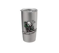 Katana Warrior Proud 80th Birthday Octogenarian Stainless Steel Insulated Tumbler