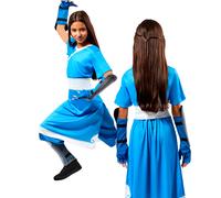 Rubies Official Avatar The Last Airbender Korra Katara Child Costume, Kids Fancy Dress, Size Age 7-8 Years