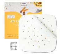 Katbite 120 PCS Air Fryer Liners Parchment Paper 16.5 cm Square White
