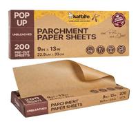 Katbite 200 PCS Baking Paper Parchment Paper Sheets 23x33 cm Pop-Up