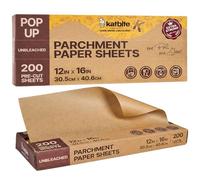 Katbite 200 PCS Baking Paper Parchment Paper Sheets 30x40 cm Pop-Up