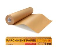 Katbite Baking Paper Roll, 15 Inches Wide and 115 Feet Long, Unbleached Parchment Baking Paper in a Roll with an Area of 145 Square Feet