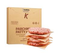 katbite Burger Paper, Unbleached, 15 x 15 cm, 300Pcs, Non-Stick Parchment Paper Squares Perfect for Seperating Patty, Cookies, Storing Foods and Wrapping Candies