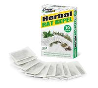 Katcha Herbal Rat Repellent Sachets 10-Pack - Effective Rat Repeller - Unique Herbal Blend Featuring Dried Peppermint - Natural Rat Deterrent Pest Control Products