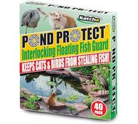 Katcha Pond Protect Interlocking Floating Fish Guard Protect Fish from Cats Herons and All Types of Birds, Durable and Easy to Install Pond Safety Solution Pack Of 20