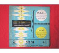 Katchen, Julius - Katchen, Julius Prokofiev Bartok LP Decca LXT2894 EX/VG 1954 orange gold labels, L'Orchestre de la Suisse Romande conducted by Ernest Ansermet