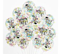 KatchOn, Congrats Grad Balloons Set - Pack of 30 | The Best Is Yet To Come Sign, You Did It Balloons | Graduation Decorations 2025 | Congrats Grad Decorations