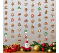 KatchOn, Hanging Christmas Decorations Indoor - 8 Strings - 6.5 Feet Christmas Hanging Garland | Xmas Tree Garland for Holiday Party Decoration | Paper Hanging Decorations, Vintage Home Decor