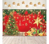KatchOn, XtraLarge, Merry Christmas Backdrop - 72x44 Inch | Banner for Merry Christmas Decorations