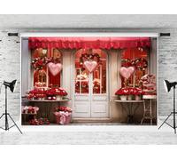 Kate 10x6.5ft Valentine's Day Backdrops Pink Heart Balloon Flower Photography Background Wedding Scene Backdrop Birthday Baby Shower Party Decorations Photo Booth Props