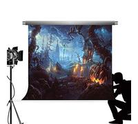 Kate 3x2m Halloween Photo Backdrop Pumpkin Lantern Photography Background Blue Halloween Castle Kingdom Backdrops for Photography